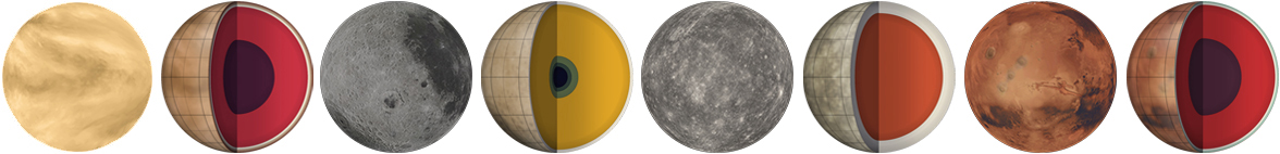 Stellarium images and finished core diagrams