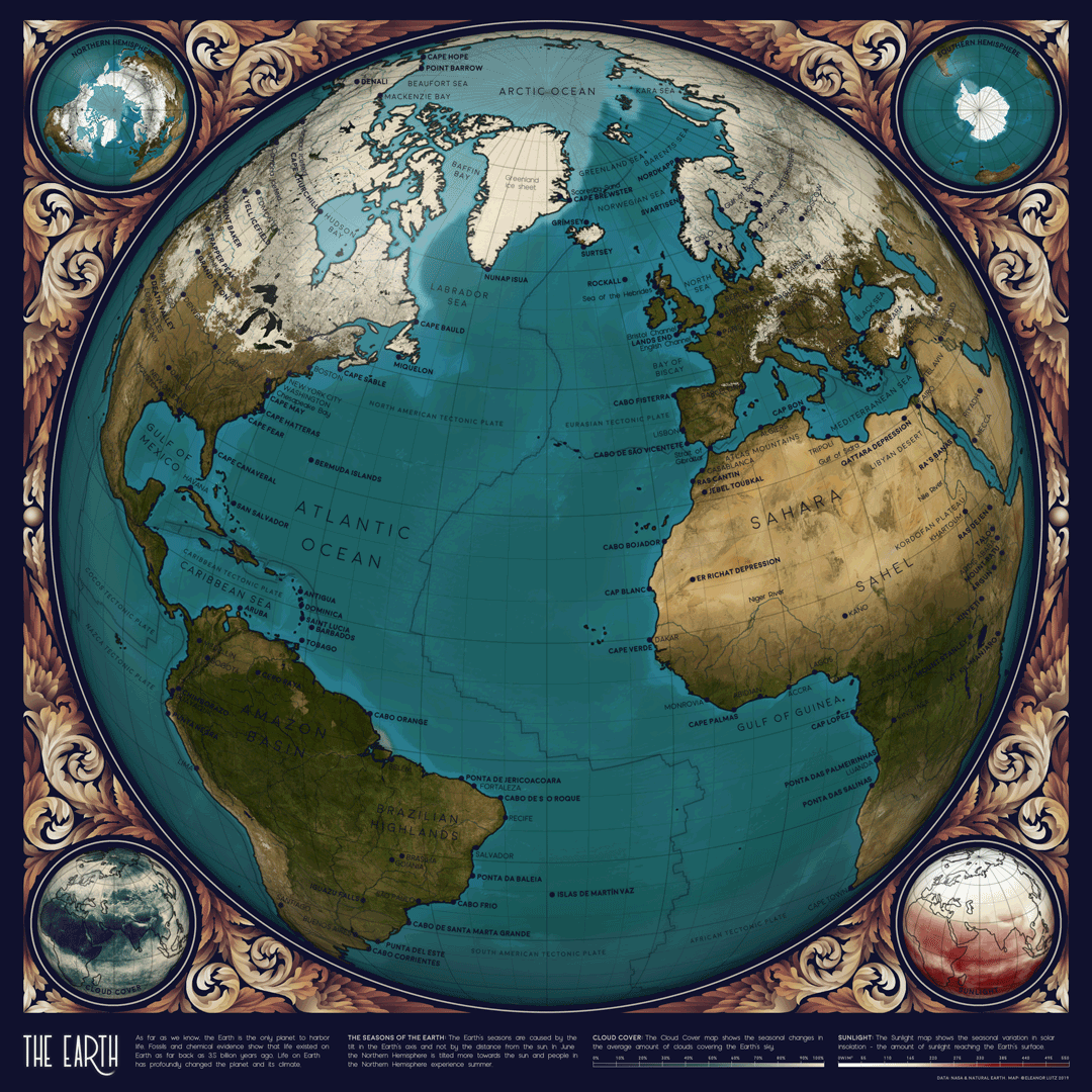 An Animated Map of the Earth
